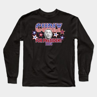 Curly For President 2024 Long Sleeve T-Shirt